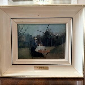 Vintage Painting CUADRO POLYSMALT "RAMÓN CASAS" - RARE